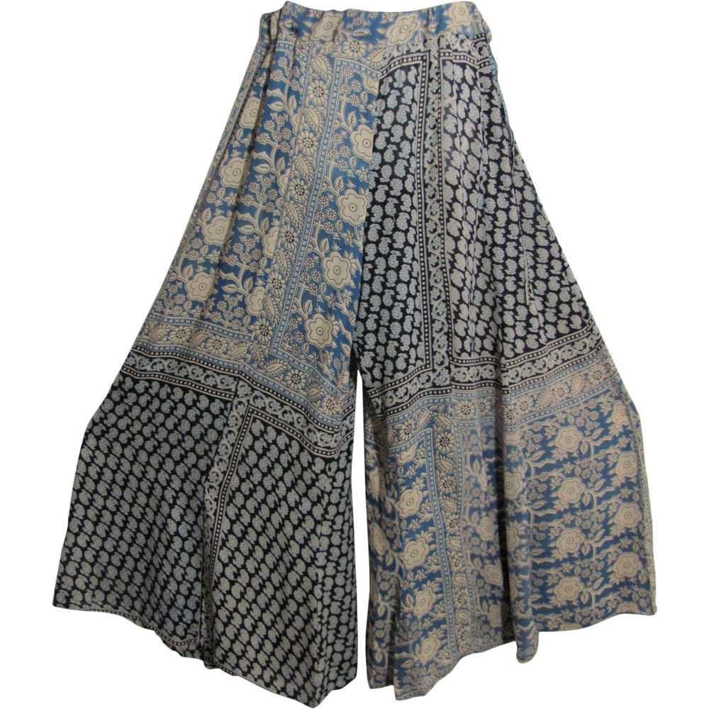 Missy Plus Indian Bohemian Ethnic Paisley Print Palazzo Wide-leg Long Pants  -  Canada