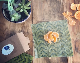 Reusable Food Wrap - Reusable Beeswax Food Wrap, Earth Friendly, Organic, Eco Friendly