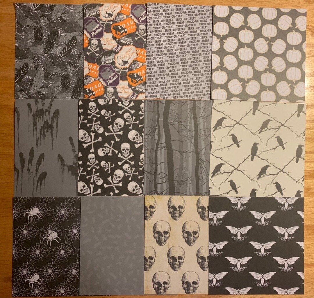 Halloween Cardstock 6x6 Etsy Halloween cardstock 6x6 etsy