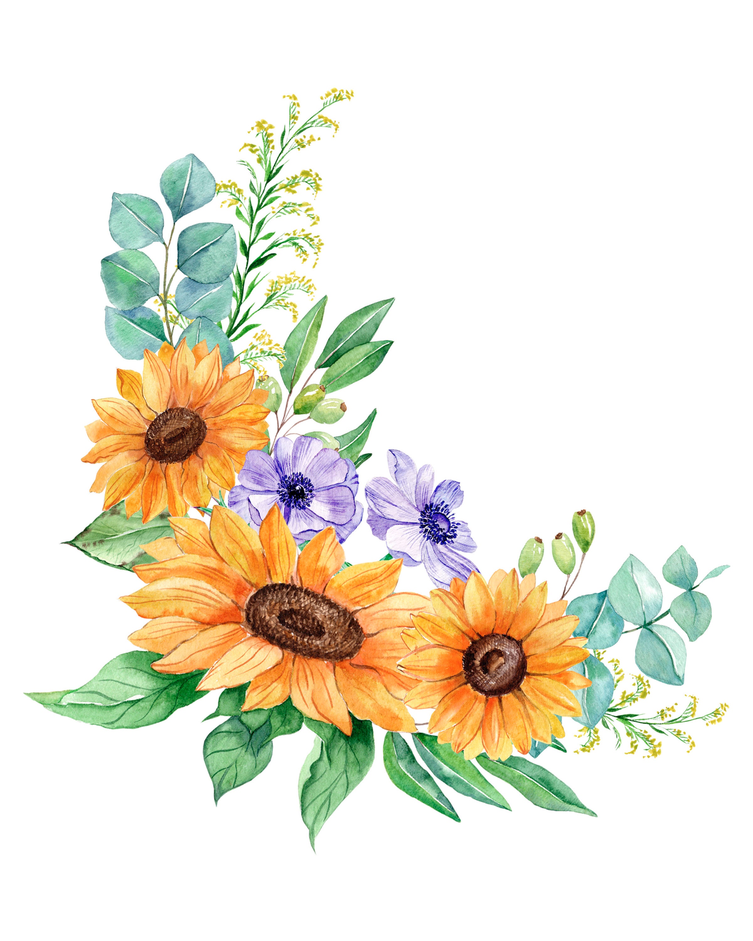 Free Summer Flowers Clip Art Collection For Creative Projects