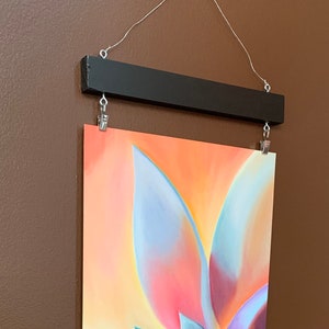 Flower painting, Colorful flower, Orange and Pink Flower Print, Flower painting with frame, home decor, flower petals, close up flower