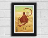 Ex Astris - A4 Journey The Game Inspired Digital Art Print