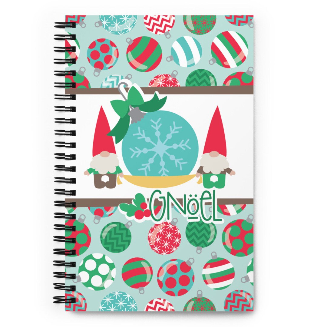 Christmas Gnomes Notebook Bullet Journal Etsy