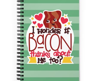 Funny Bacon Notebook Bullet Journal