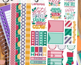 Weihnachten Druck und schneiden Sticker - erhalten Sie Ihre Frohe im Urlaub druckbare Aufkleber