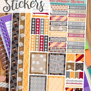 Wizard Print and Cut Planner Stickers - School of Wizards Printable Stickers