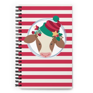 Christmas Cows Notebook Bullet Journal