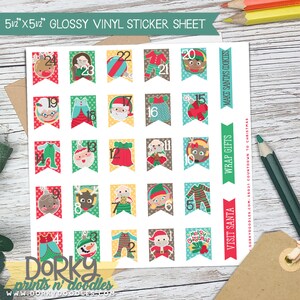 Christmas Countdown Stickers