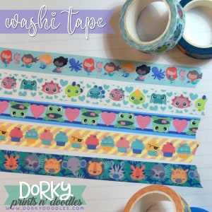 Bande mignonne de Washi |  15mmx10m |  Fun Washi Tape pour les planificateurs et l’artisanat