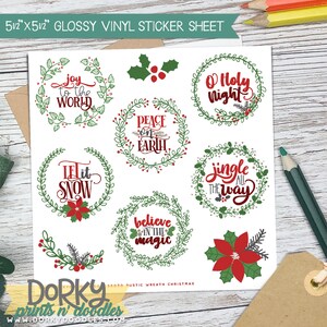 Farmhouse Christmas Planner Stickers