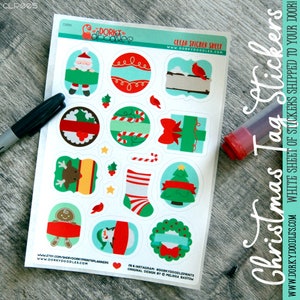 Christmas Tags Sticker Sheet