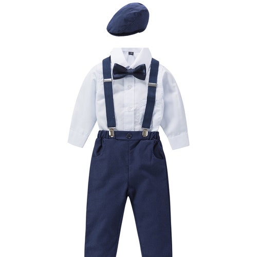 Ring Bearer Page Boy Christening Wedding 4pc Linen Blend Suit Etsy