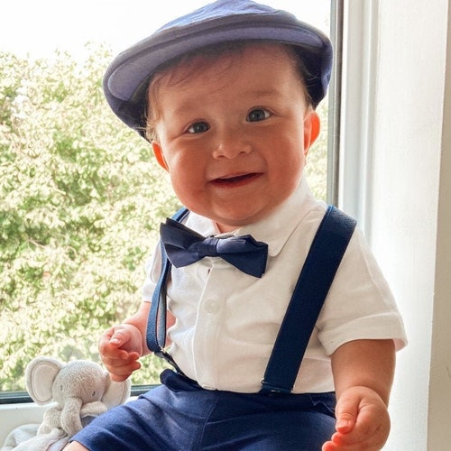 Ring Bearer Page Boy Christening Wedding 4pc Linen Blend Suit Etsy