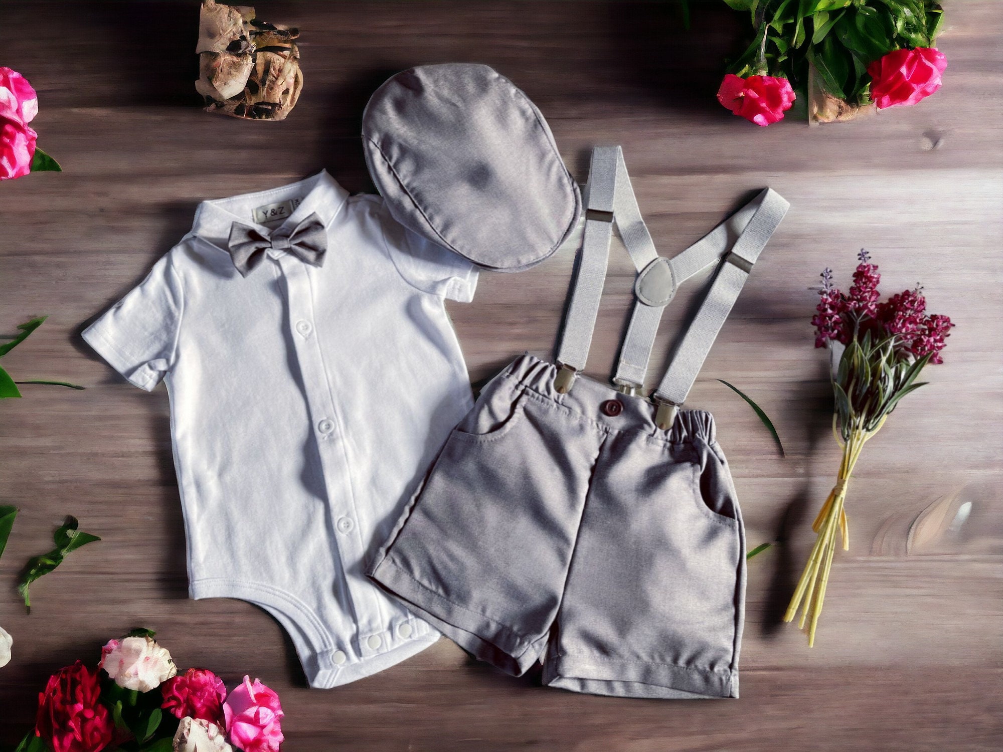 Page Boy Outfit Gray Etsy UK