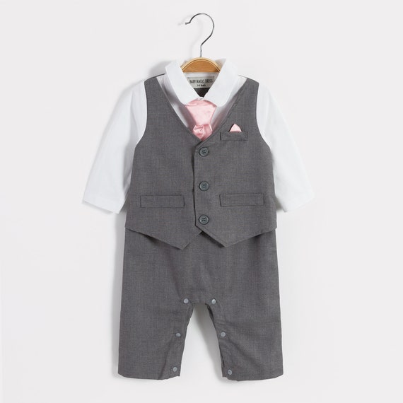 baby boy grey suits for weddings