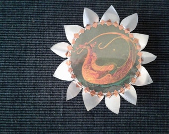 Dragon Boat Upcycled Art Magnet