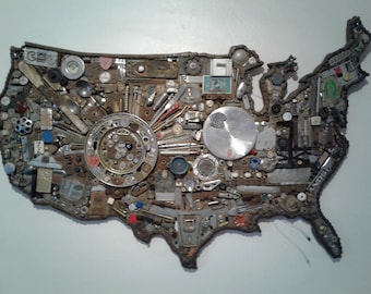 The US Map of Found Objects