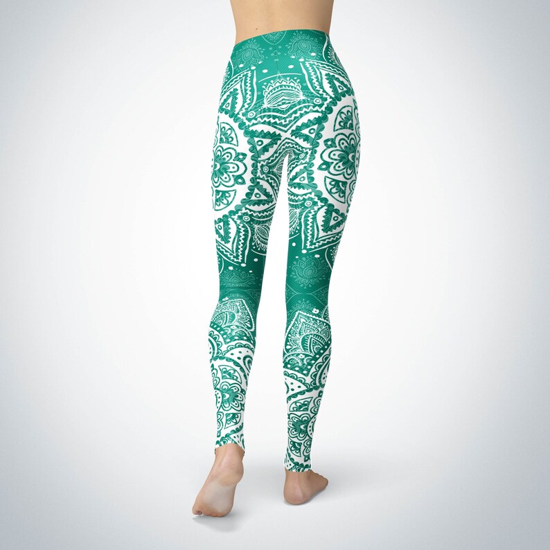 Teal Mandala Leggings