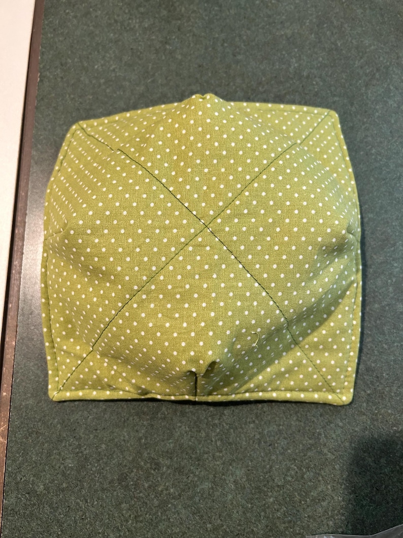 Microwave Bowl Cozy Set: Reversible Fabric Hot Pads, Grape & Lime Bild 4