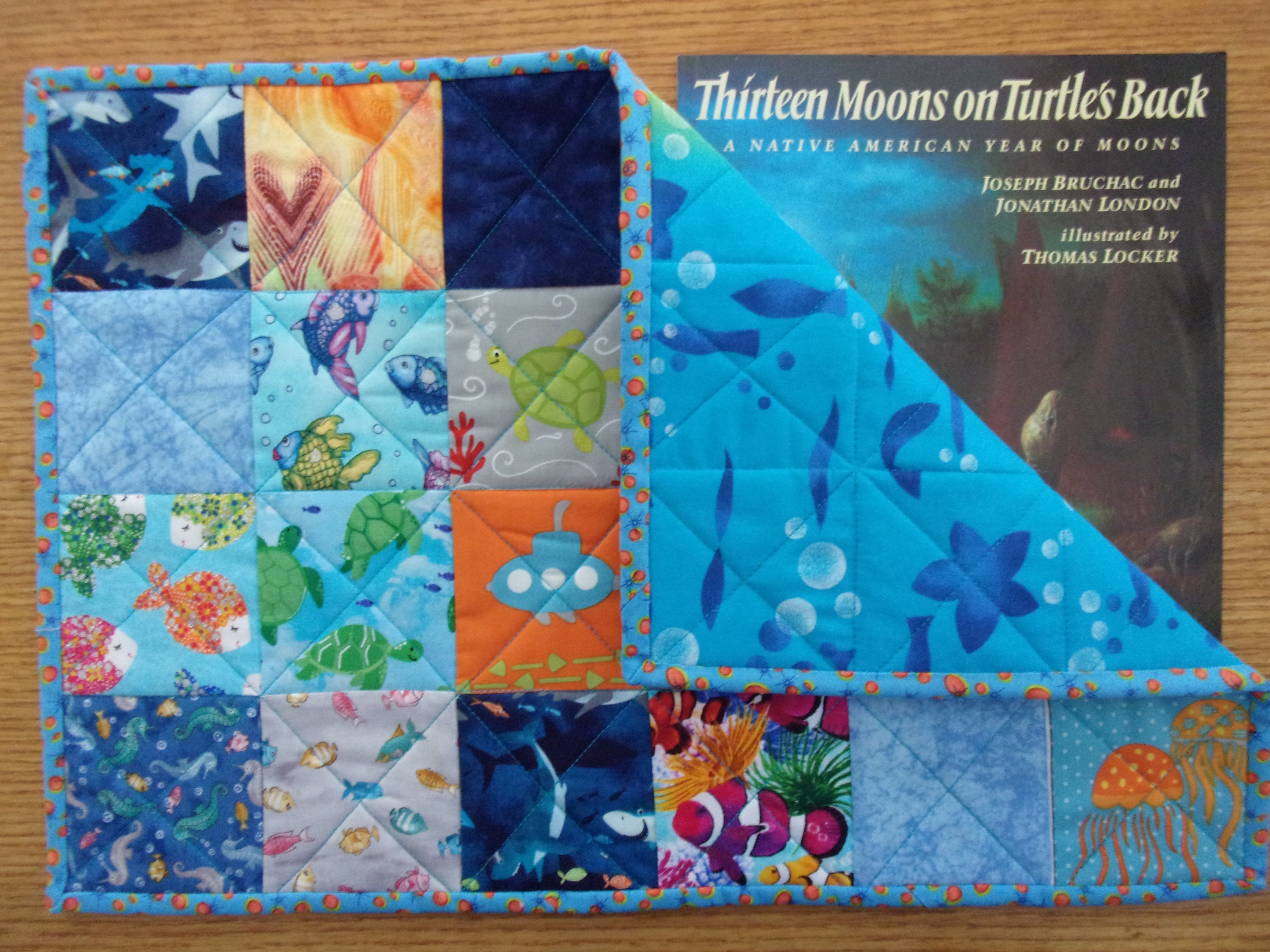 SEA LIFE PLACEMAT Set Quilted Placemat Set Kids Quilted Etsy