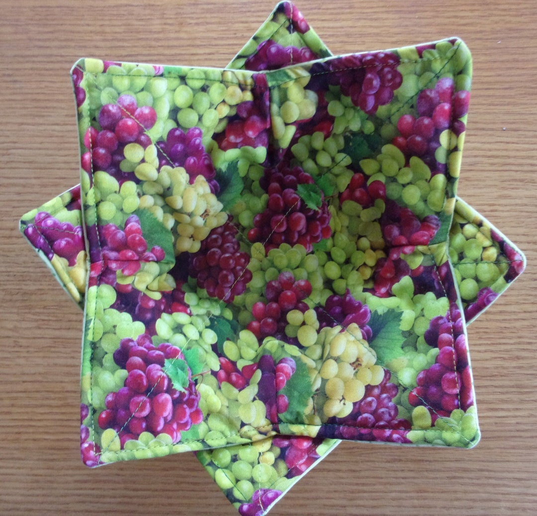 Microwave Bowl Cozy Set, Bowl Hot Pads, Soup Bowl Holder, Washable