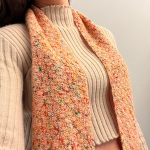 Crochet Scarf Pattern, Crochet Pattern for Any Yarn, Worsted Crochet, Sock Yarn Crochet, Modern Crochet Pattern, Moonlight Scarf
