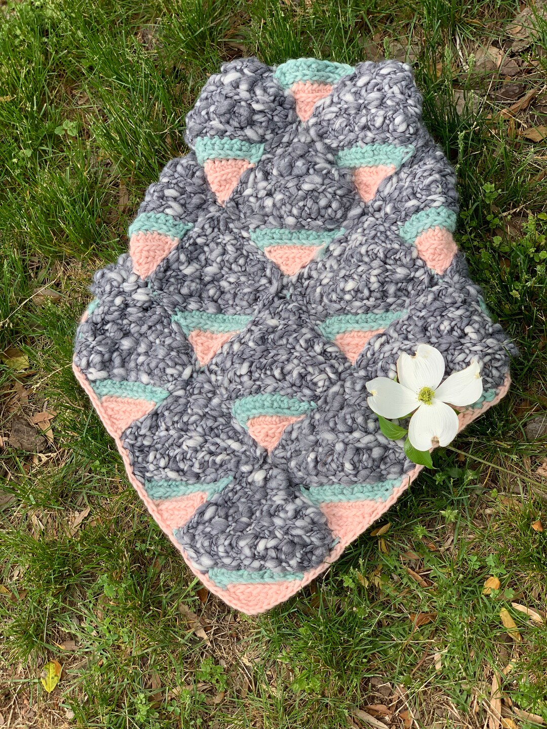Trippelet Patterns Triangle Capelet Crochet Pattern, Triangle Shawl, Shawl Pattern, Unique ...