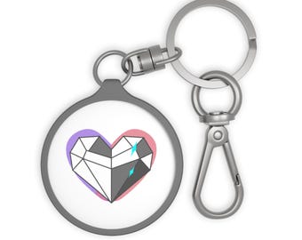Chrome 3D Metallic Heart | Keyring Tag Bag Charm | Valentine, Galentine’s, Couples & Besties | Y2K Aesthetic