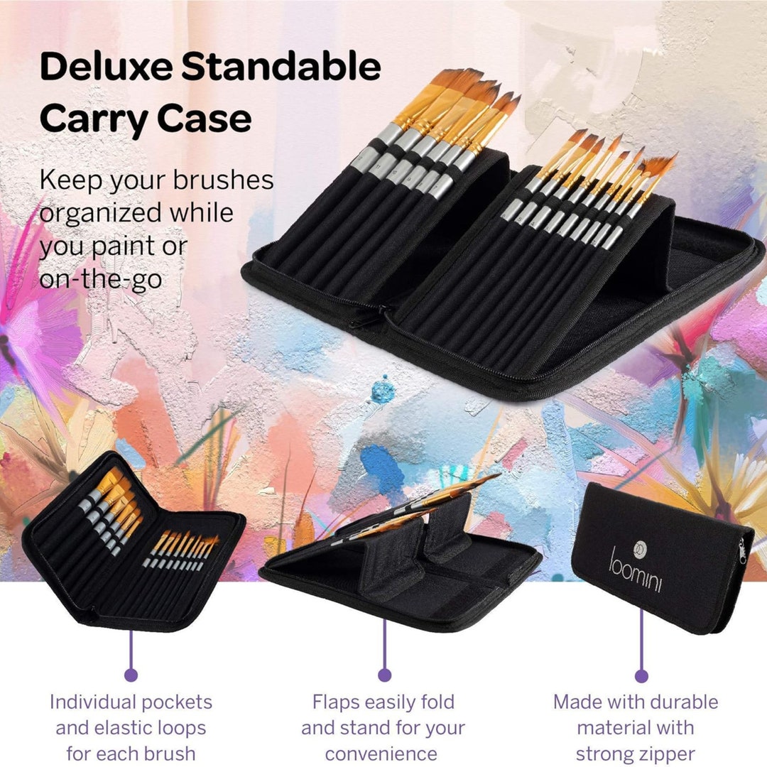 41piece Acrylic Paint and Brush Set 24 Vibrant Colors With Etsy