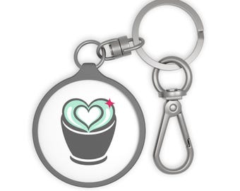 Matcha Latte Heart | Cafe Aesthetic Keyring Tag Accessory | Valentine & Galentine Gift for Friends, Couples | Y2K Minimal