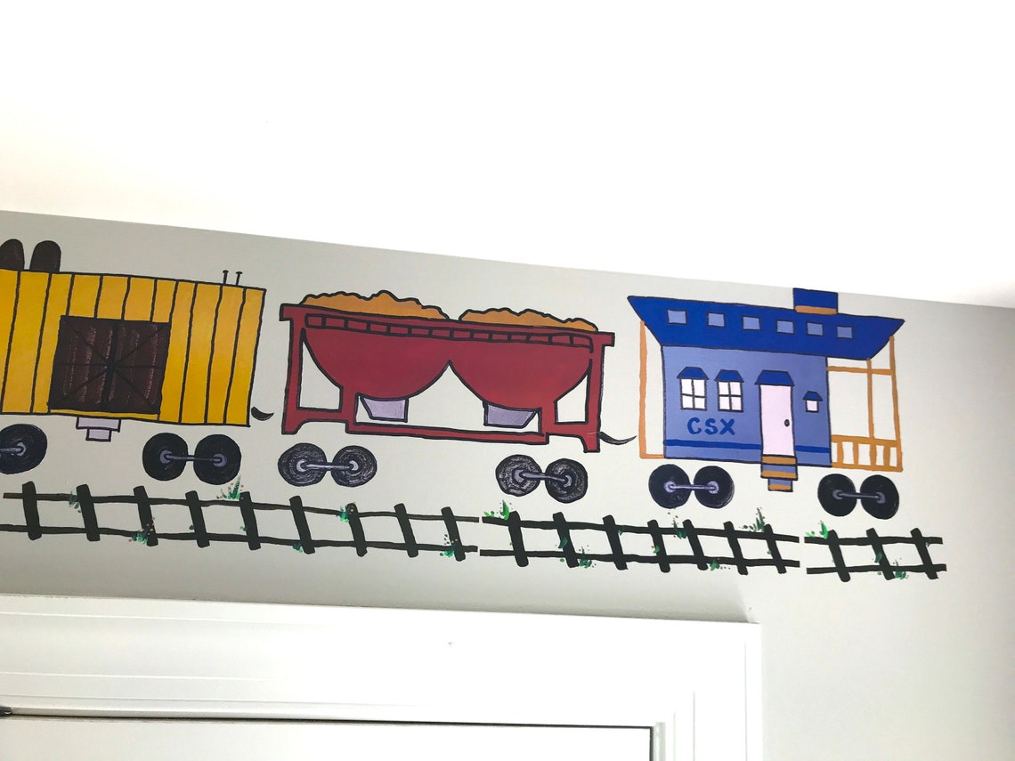 Tillie the Little Engine That Could Train Wall Decal Train Etsy
