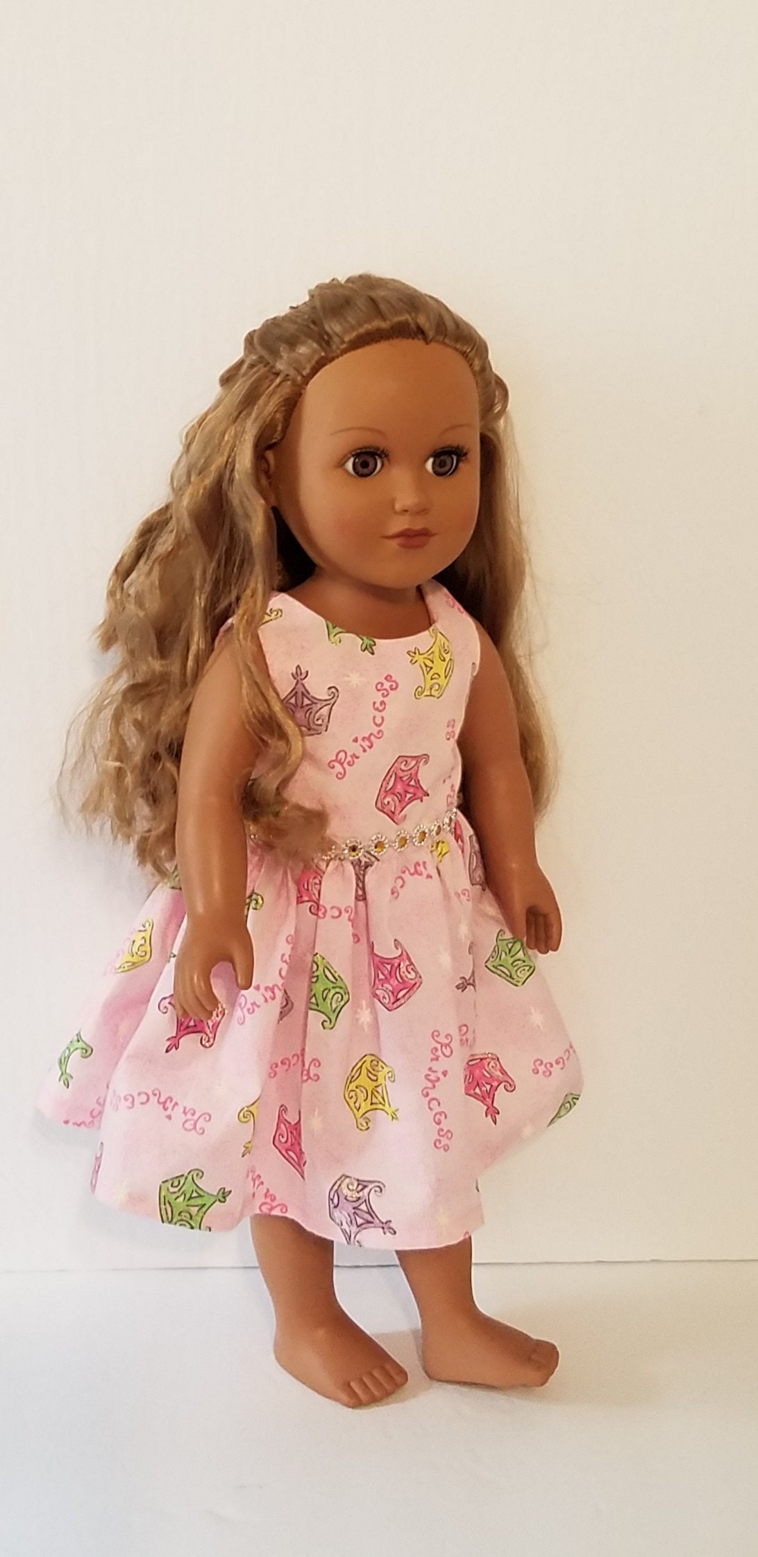 18in Pink Princess with Tiara's and A little Bling Doll | Etsy