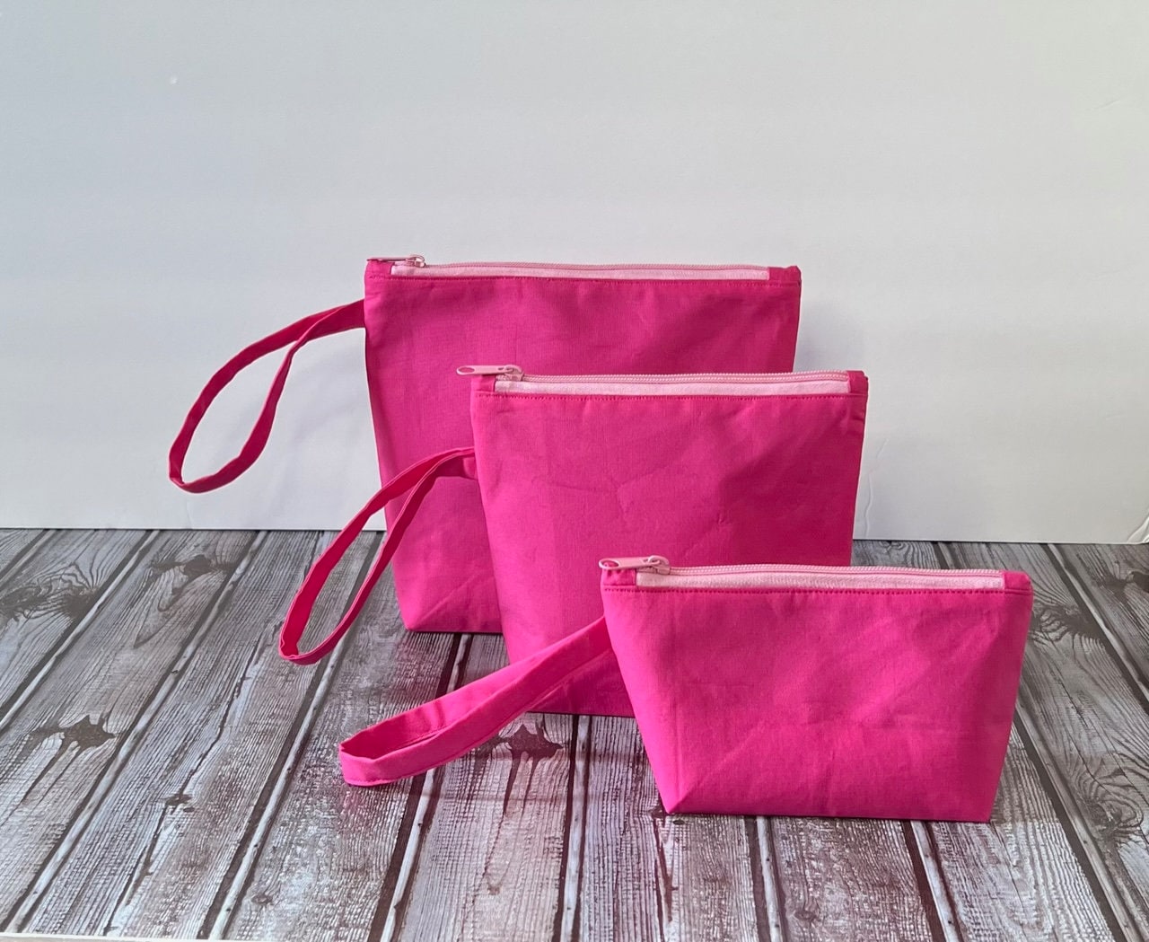 Hot pink makeup bag Etsy