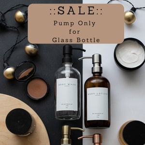 SALE-KEINE Rückgabe-Markiert | Metall oder Kunststoff Pump Nur für Glasflasche | Seifenspender | Lotions-Pumpe | Dish Seifen-Pumpe
