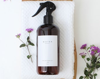 Plastic Bottle | Custom Amber/Clear/White/Black Trigger Sprayer | Kitchen Spray | Water Bottle | Home Decor | Bathroom Decor | Home Cleaner