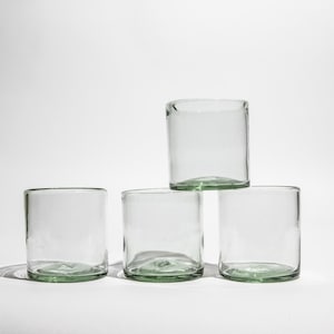 Set of 4 - Mexican Handblown Glass Cup