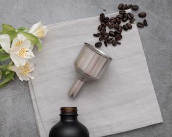 Embudo de acero inoxidable - Para jabones finos