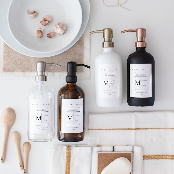 Personalized Soap Dispenser Etsy