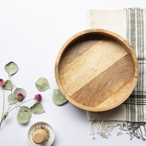 Mango Wood Tray | Spice Tray | Soap Bottle Tray | Catchall Tray | Modern Bathroom Tray | Kitchen Tray | Valet Tray | Key Tray image 2