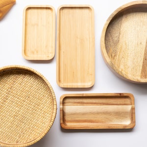 Mango Wood Tray | Spice Tray | Soap Bottle Tray | Catchall Tray | Modern Bathroom Tray | Kitchen Tray | Valet Tray | Key Tray image 3