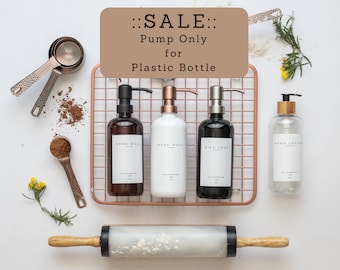 SALE-DEFINITIEVE SALE-Geen retouren-Gekrast | Alleen metalen of plastic pomp voor plastic fles | Zeeppomp | Lotionpomp | Afwasmiddelpomp