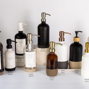 Silicone Sleeve for Glass Soap Dispenser Bottle | Protective Bottle Sleeve