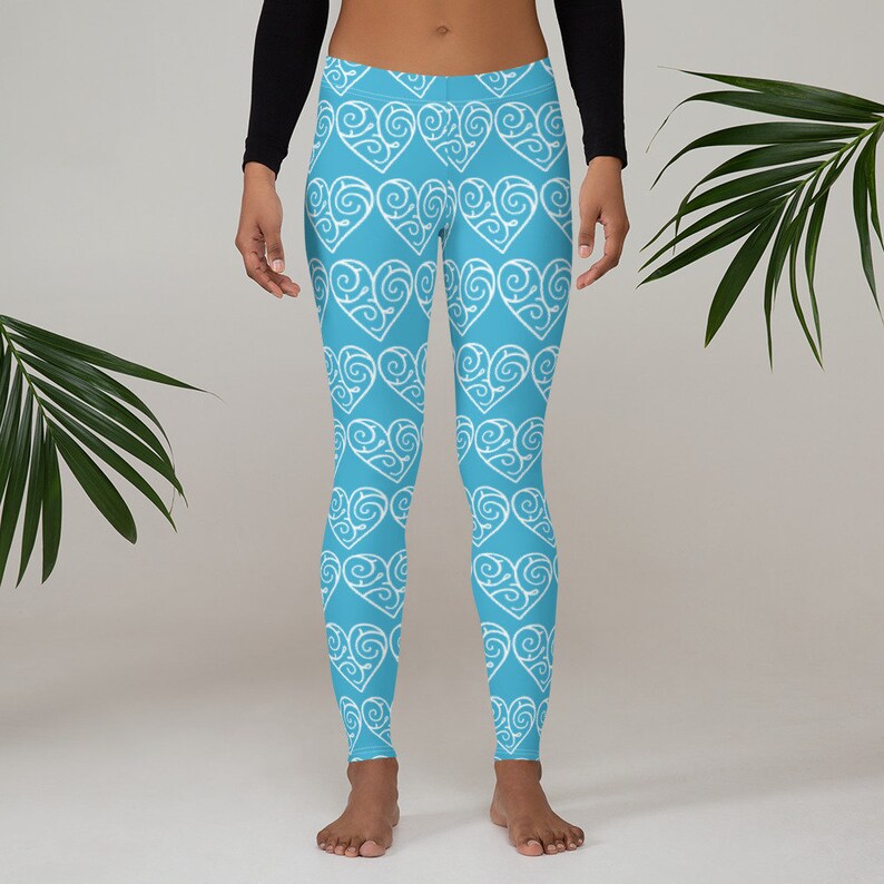 Leggings,spandex,tights,exercise pants,jogging pants,workout pants,workouts,heart leggings,