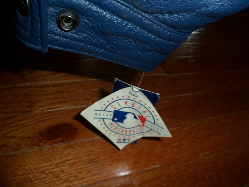 Vintage 1990/'s Cleveland Indians Chief Wahoo Leather Jacket Size Large w Stain