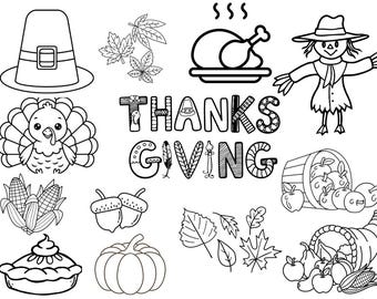 Thanksgiving Coloring Page