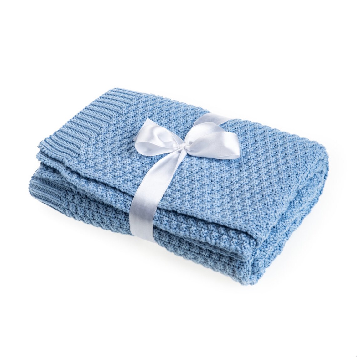 Blue Baby Bamboo Blanket Toddler Throw Blanket Infant Lap Etsy