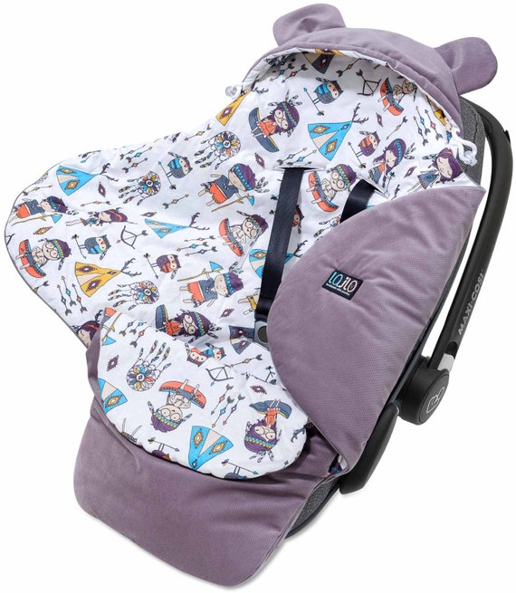 Car Seat Blanket Velvet Wrap Car Seat Choco Velvet Baby Etsy