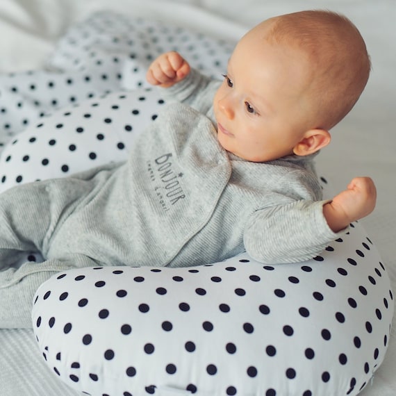 Black White Polka Dot Nursing Pillow Baby | Nursing pillow, Pillows, Nursing