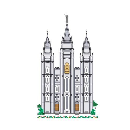 Salt Lake Temple Spire Cross Stitch Pattern Instant Etsy