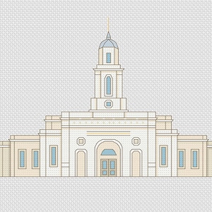 Bentonville Arkansas Temple Cross Stitch Pattern PDF Digital Download